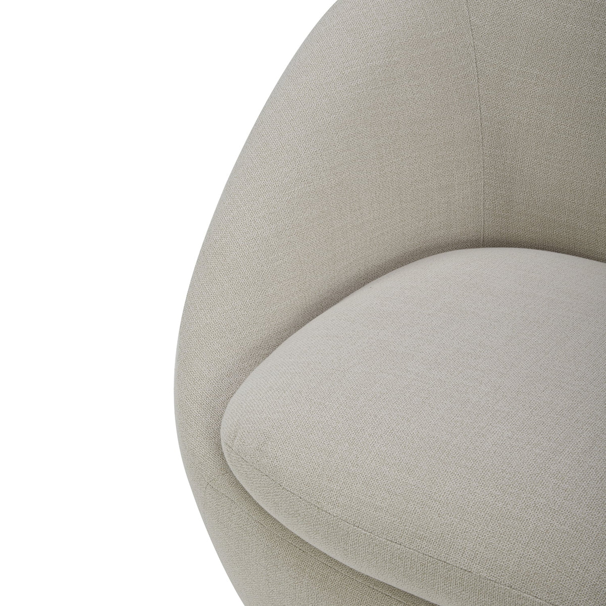 Better Homes & Gardens Mira Swivel Accent Chair, Cream Linen
