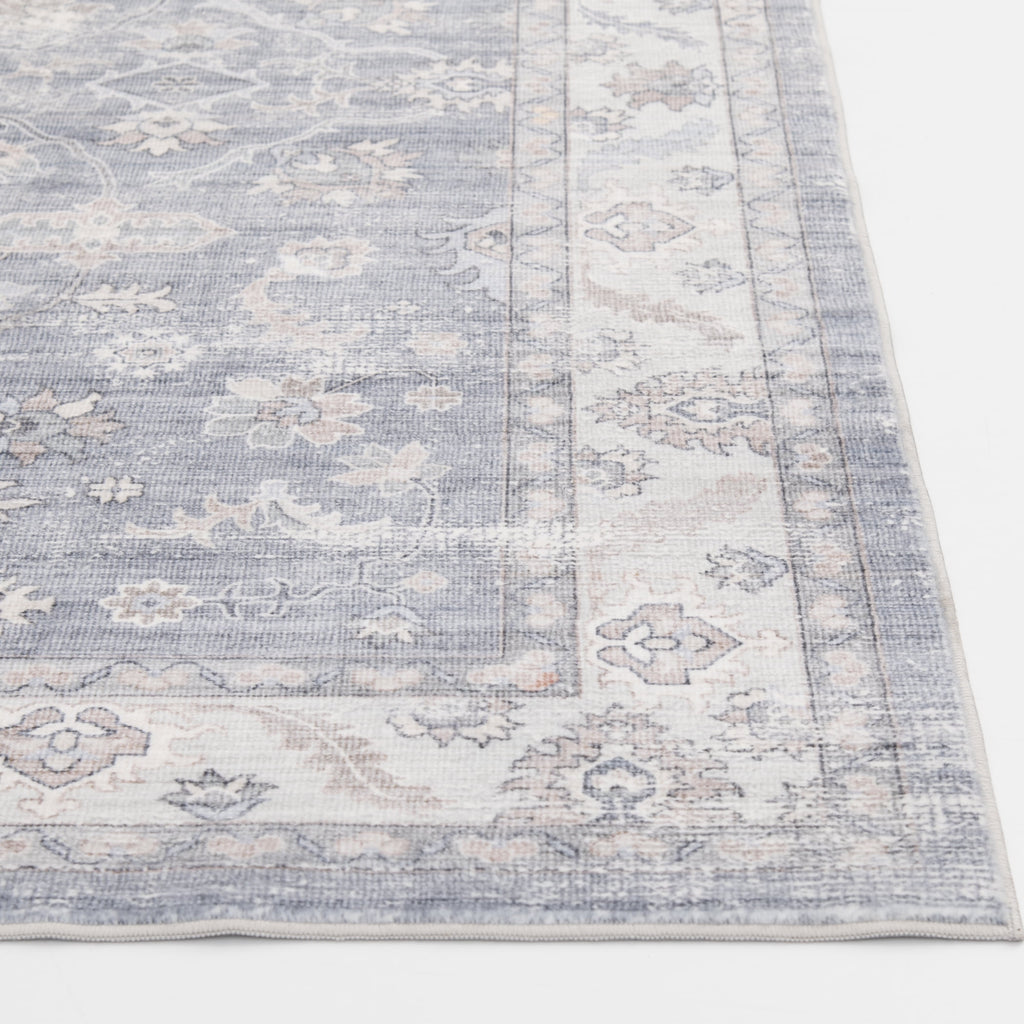 Better Homes & Gardens Blue Persian Machine Washable Faux Fur Indoor Area Rug, 5 ft x 7 ft
