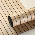 Peel and Stick PVC Slat Wall Panel 118"x15.75" Self-Adhesive Thick Faux Oak Wood Grain Wallpaper Panel 3D Soundproof Wall Panels for Walls & Ceilings