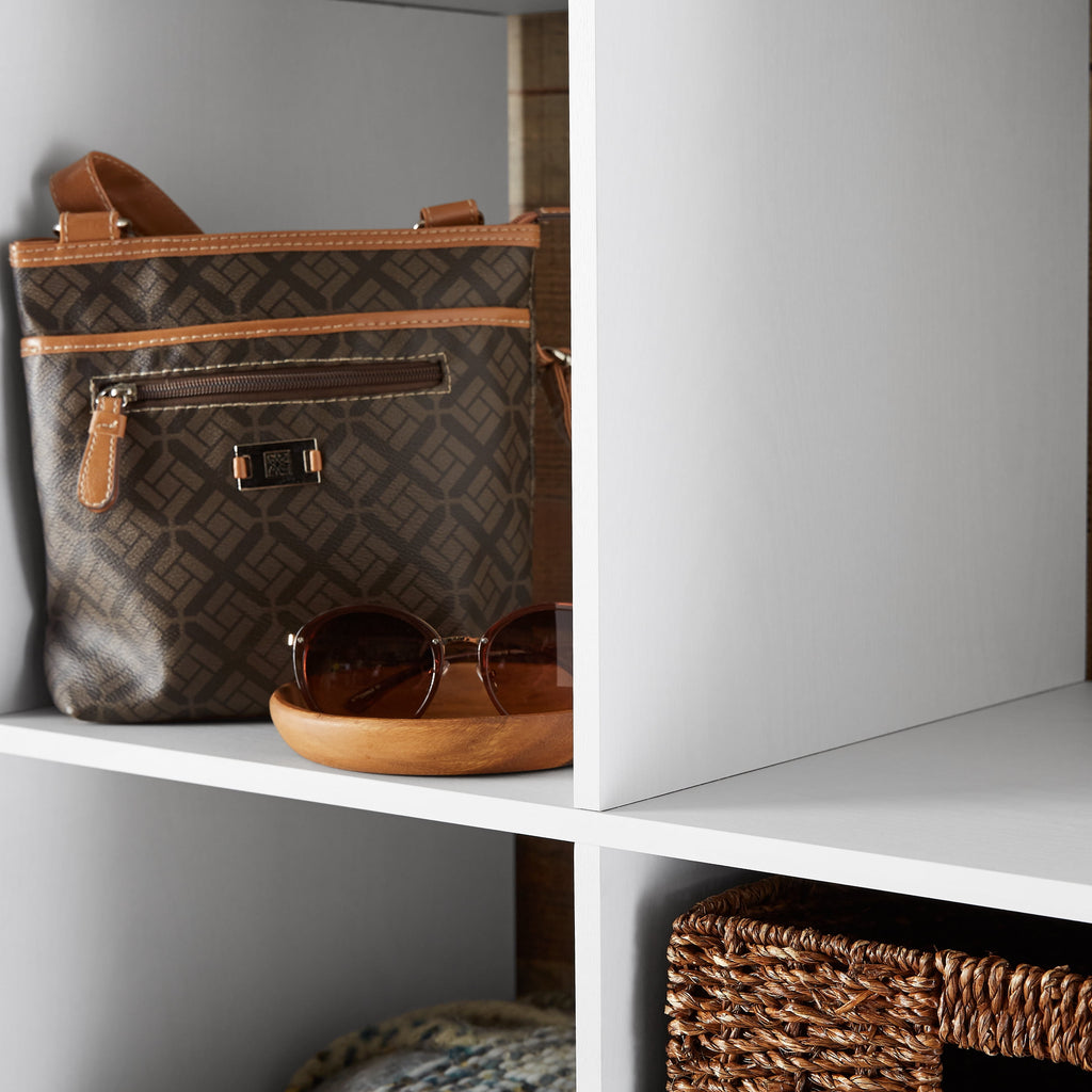 Better Homes & Gardens 6 Cube Storage Organizer, White Texture