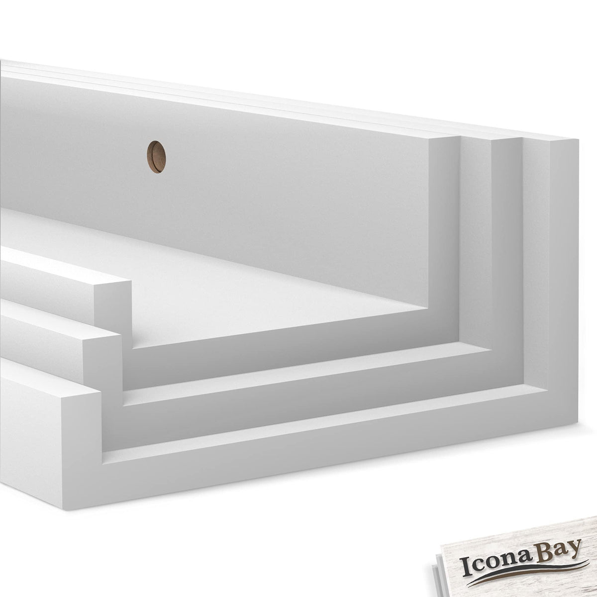 Floating Shelves, Set of 3 Wall Shelves (Multiple Sizes & Colors) by Icona Bay
