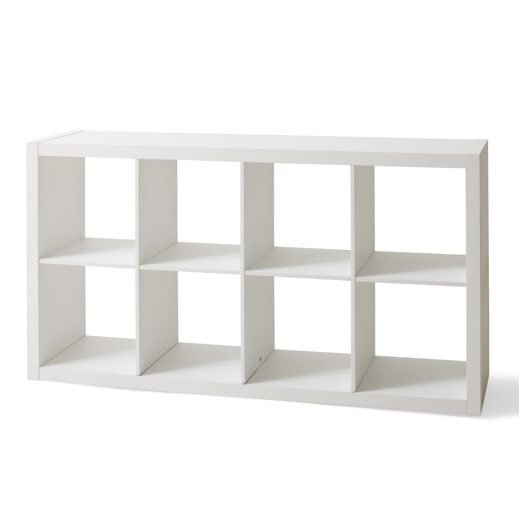 Better Homes & Gardens 8 Cube Storage Organizer, White Texture