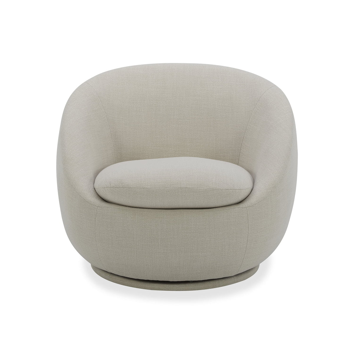 Better Homes & Gardens Mira Swivel Accent Chair, Cream Linen