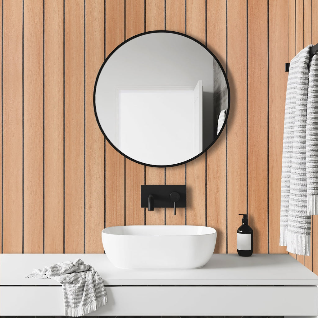 Peel and Stick PVC Slat Wall Panel，15.7"x98" Self-Adhesive Thick Faux Wood Grain Wallpaper Panel 3D Soundproof Wall Panels