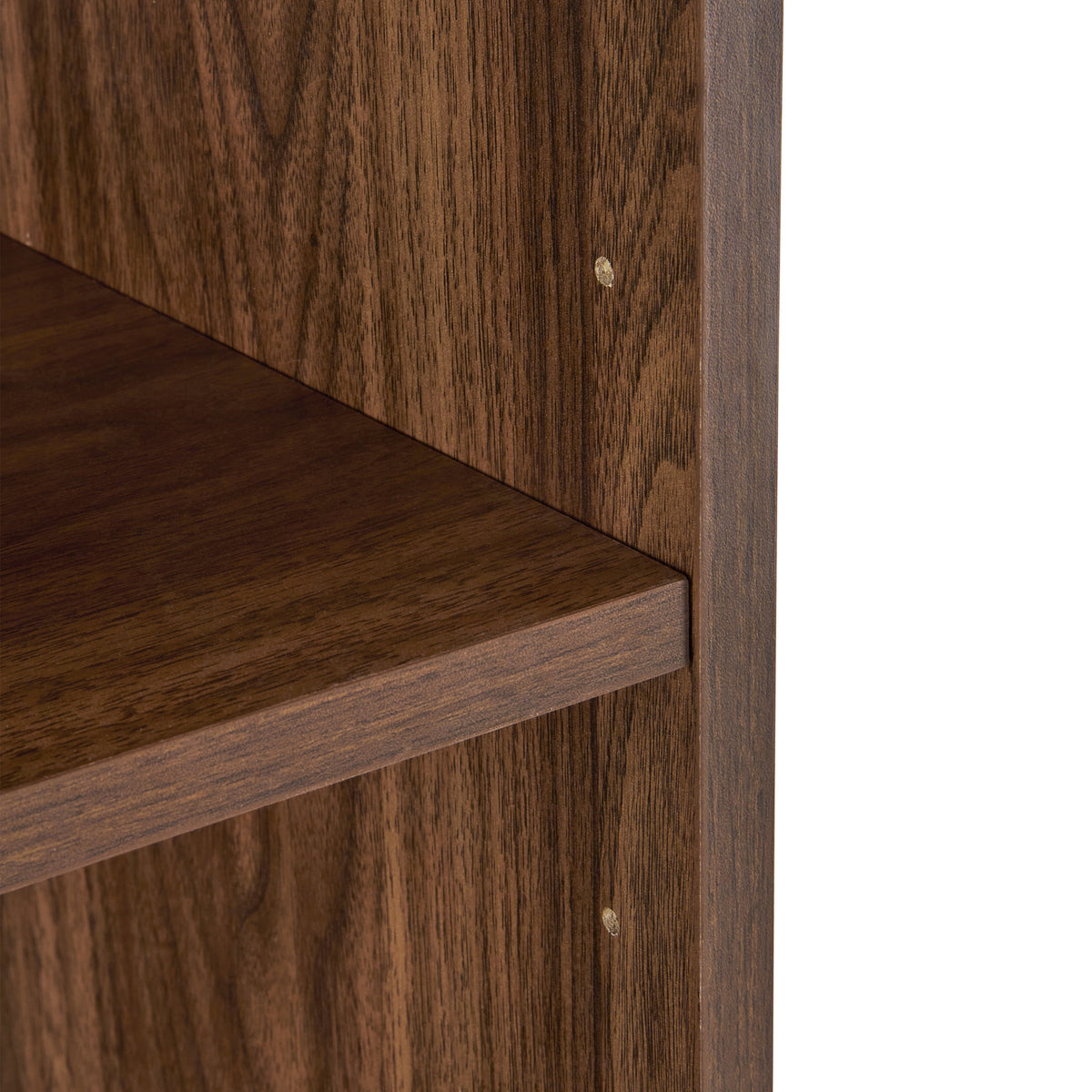 Better Homes & Gardens Lillian Fluted Bookcase with Doors, Walnut Finish