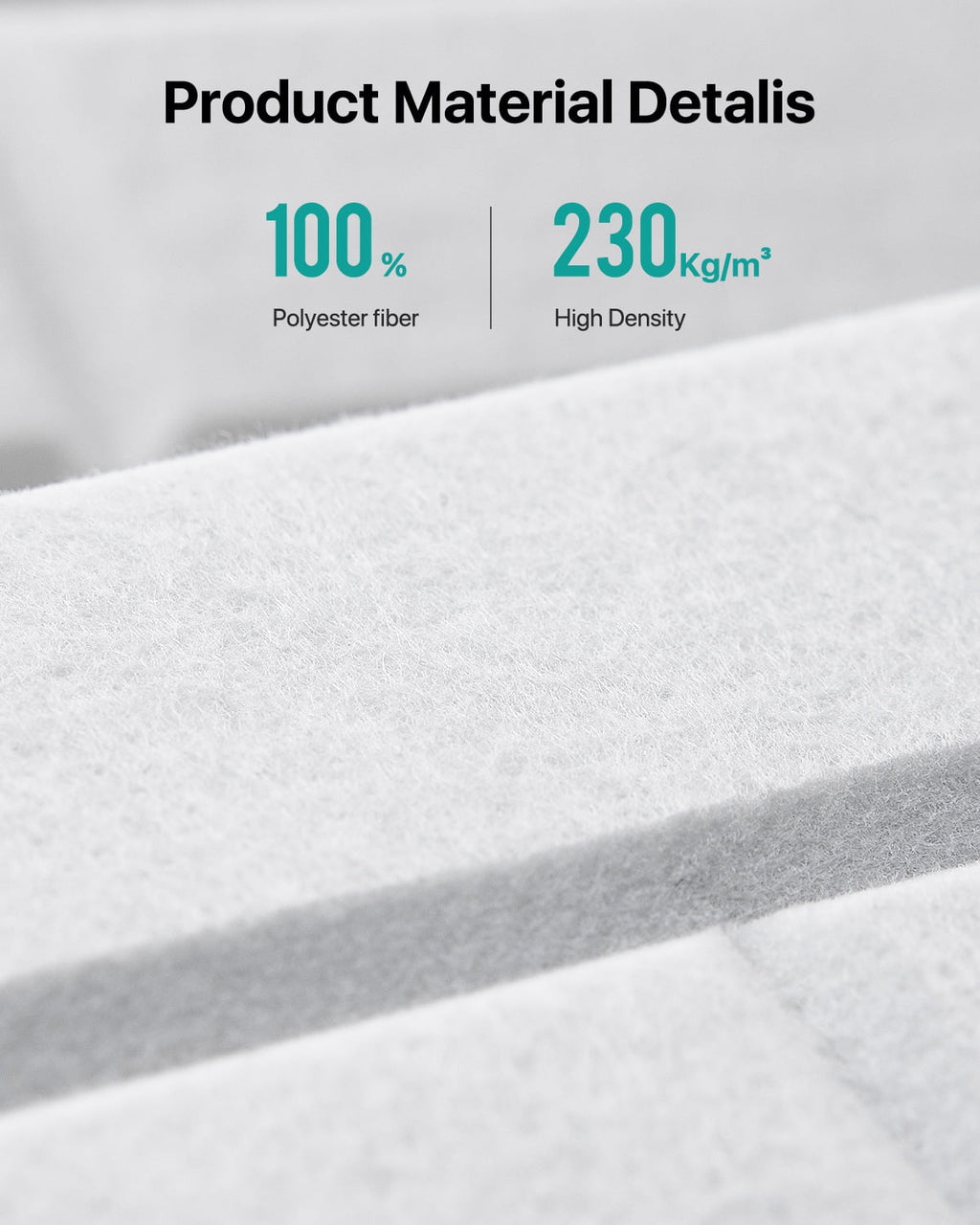 Soundsbay Acoustic Panels Sound Proofing Brick Self-Adhesive Soundproof Absorbing Noise Cancelling Wall Panels 12 Pack White 12'' x 12'' x 0.4''