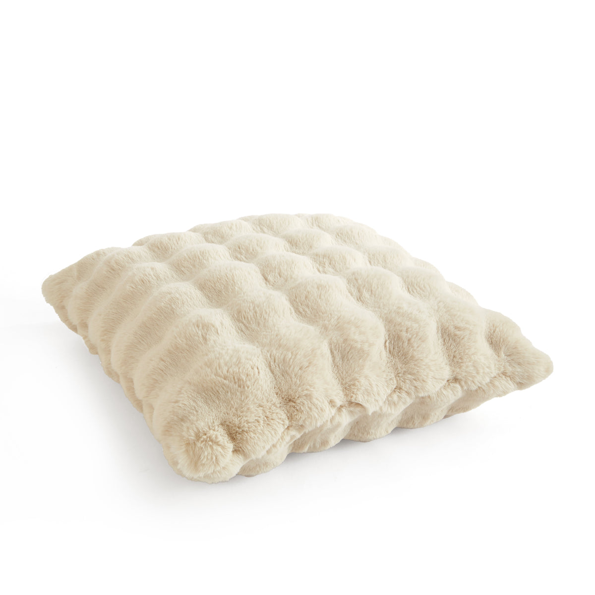 (2 pack) Better Homes & Garden 22" x 22" Bubble Fur Decorative Throw Pillow For Adult