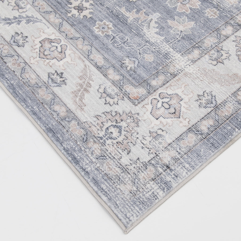 Better Homes & Gardens Blue Persian Machine Washable Faux Fur Indoor Area Rug, 5 ft x 7 ft