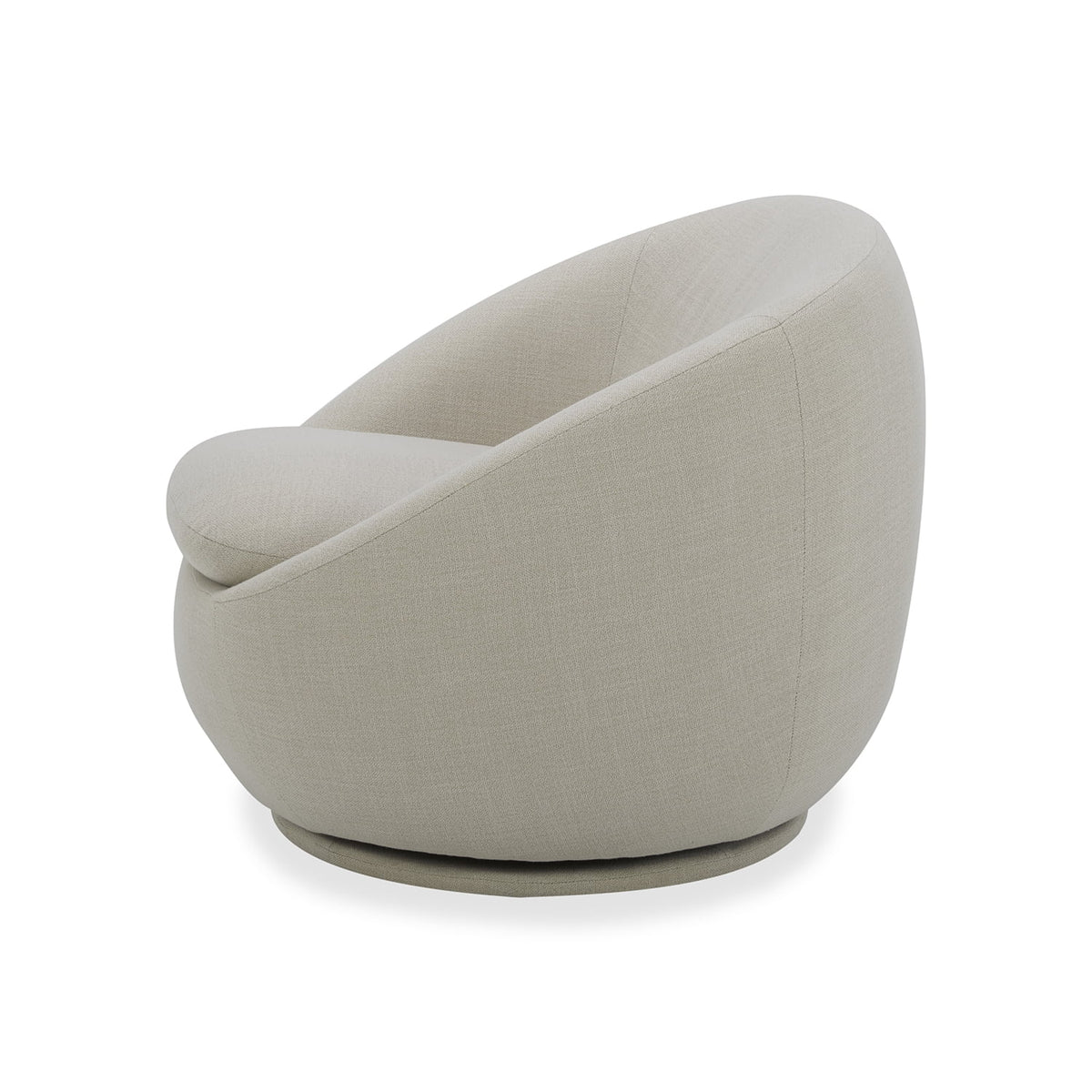 Better Homes & Gardens Mira Swivel Accent Chair, Cream Linen