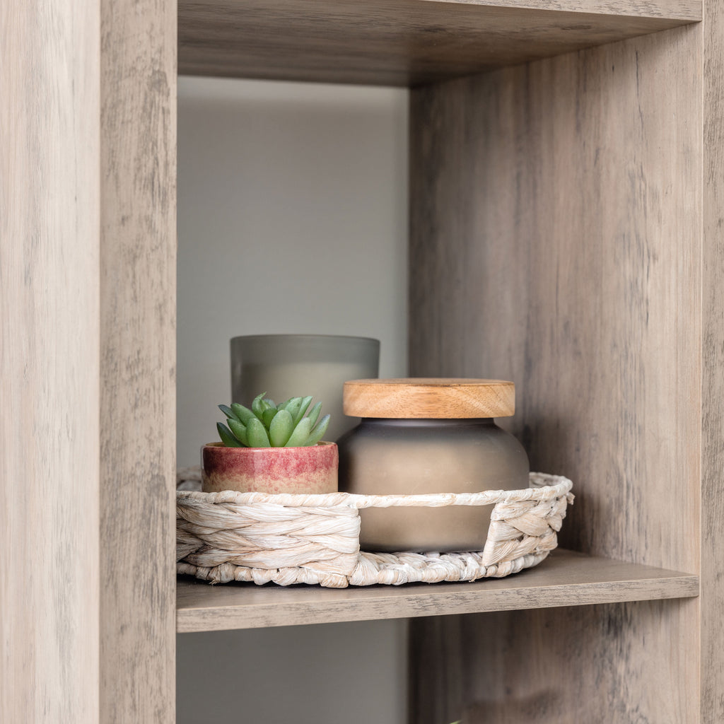 Better Homes & Gardens 4 Cube Vertical Storage Organizer, Rustic Gray