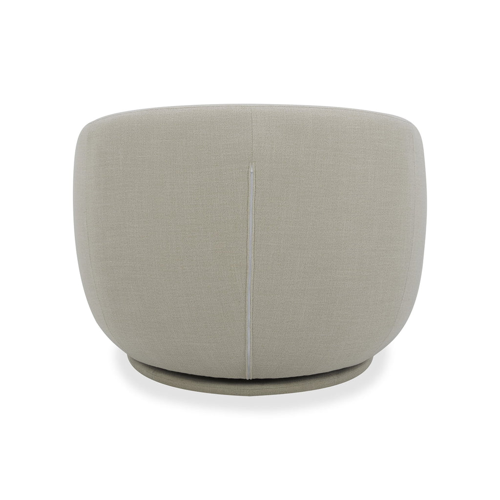 Better Homes & Gardens Mira Swivel Accent Chair, Cream Linen