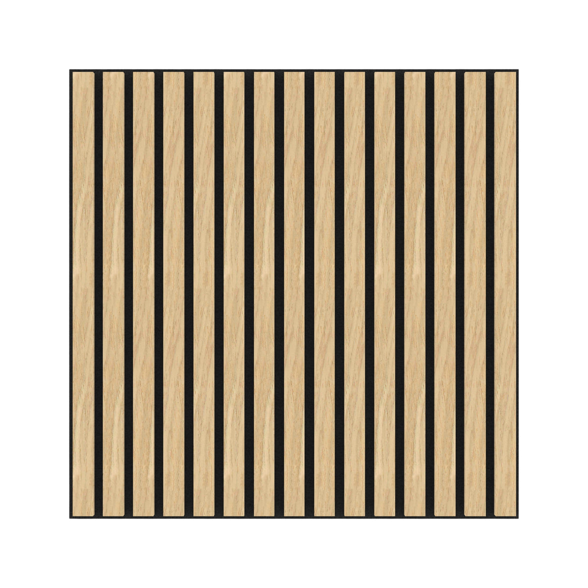 Dundee Deco Acoustic Panels, Wooden Slats for Decor and Noise Reduction - 3D Wall Panels or Ceiling Panels - Oak Beige - Set of 2, Covers 7.8 sq ft