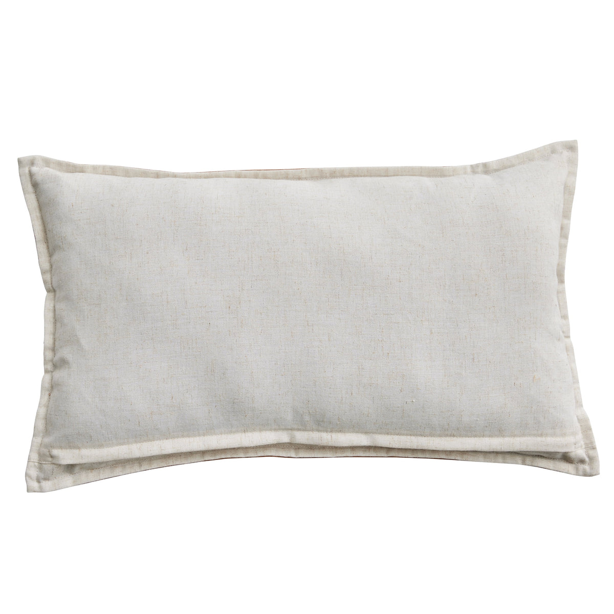(2 pack) Better Homes & Gardens 14" x 24" Beige Vegan Leather Decorative Pillow