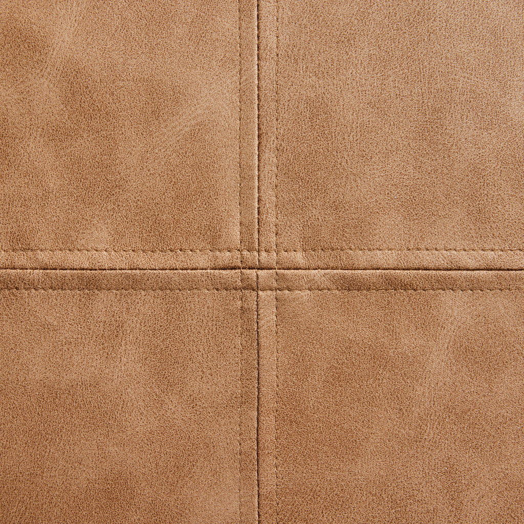 (2 pack) Better Homes & Gardens 14" x 24" Beige Vegan Leather Decorative Pillow
