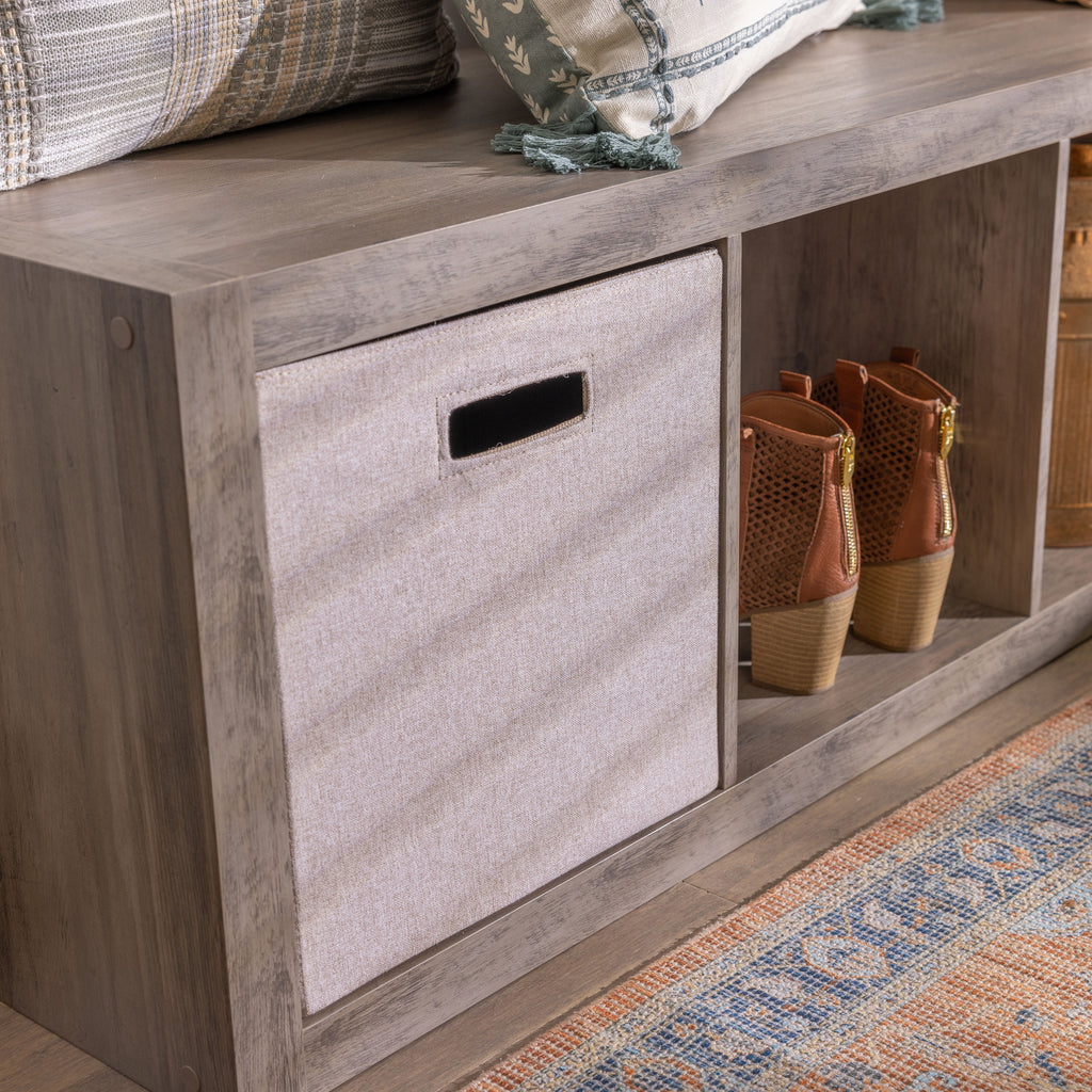 Better Homes & Gardens 3 Cube Storage Organizer, Rustic Gray
