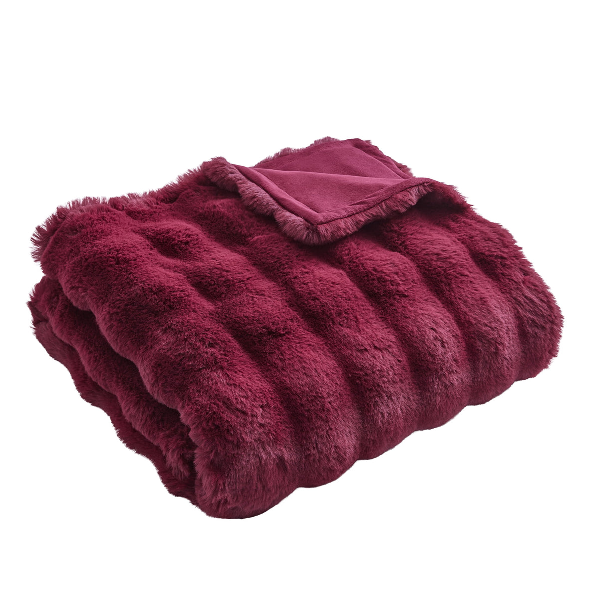 Halcyon Escape Gardens Grey Faux Fur Ultra Soft Luxury Oversized Throw Blanket 50" x 72", Grey Bisque - Throw Blanket