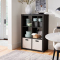 Halcyon Escape Gardens 6 Cube Storage Organizer, White Texture - Home Decor