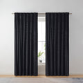 Halcyon Escape Gardens Dutch Velvet Solid 100% Blackout Single Curtain Panel, Green, 52" W x 84" L - Wall Panel
