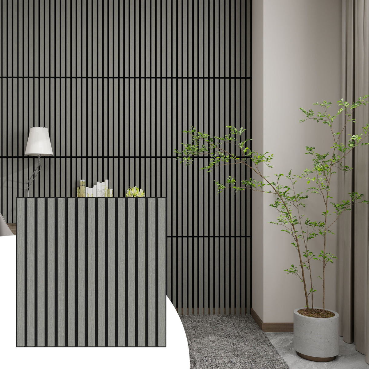 Halcyon Escape Deco Acoustic Panels, Wooden Slats for Decor and Noise Reduction - Wall Panel
