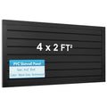 Halcyon Escape Panels 4 ft x 2 ft Horizontal PVC Slatwall Easy Organizer Panels,24" H x 48" L - Slatwall Panel