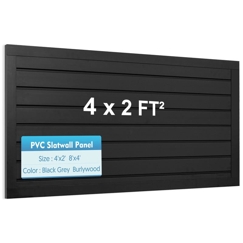 Halcyon Escape Panels 4 ft x 2 ft Horizontal PVC Slatwall Easy Organizer Panels,24" H x 48" L - Slatwall Panel