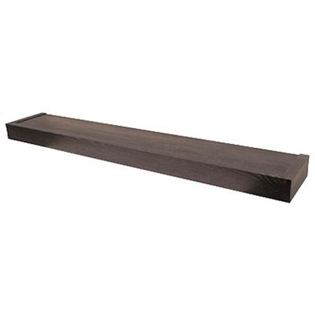 HIGH & MIGHTY Modern 36" Floating Shelf Holds up to 25lbs, Easy Tool-Free Dry Wall Installation, Flat, eCommerce Packaging, Espresso
