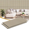 INTIGE Wood Slat Wall Panel 2 Pcs Soundproof Wall Panels 47.2 x 23.6 in Wood Wall Panels 3D Sound Dampening Panels Wall Decoration - Oak