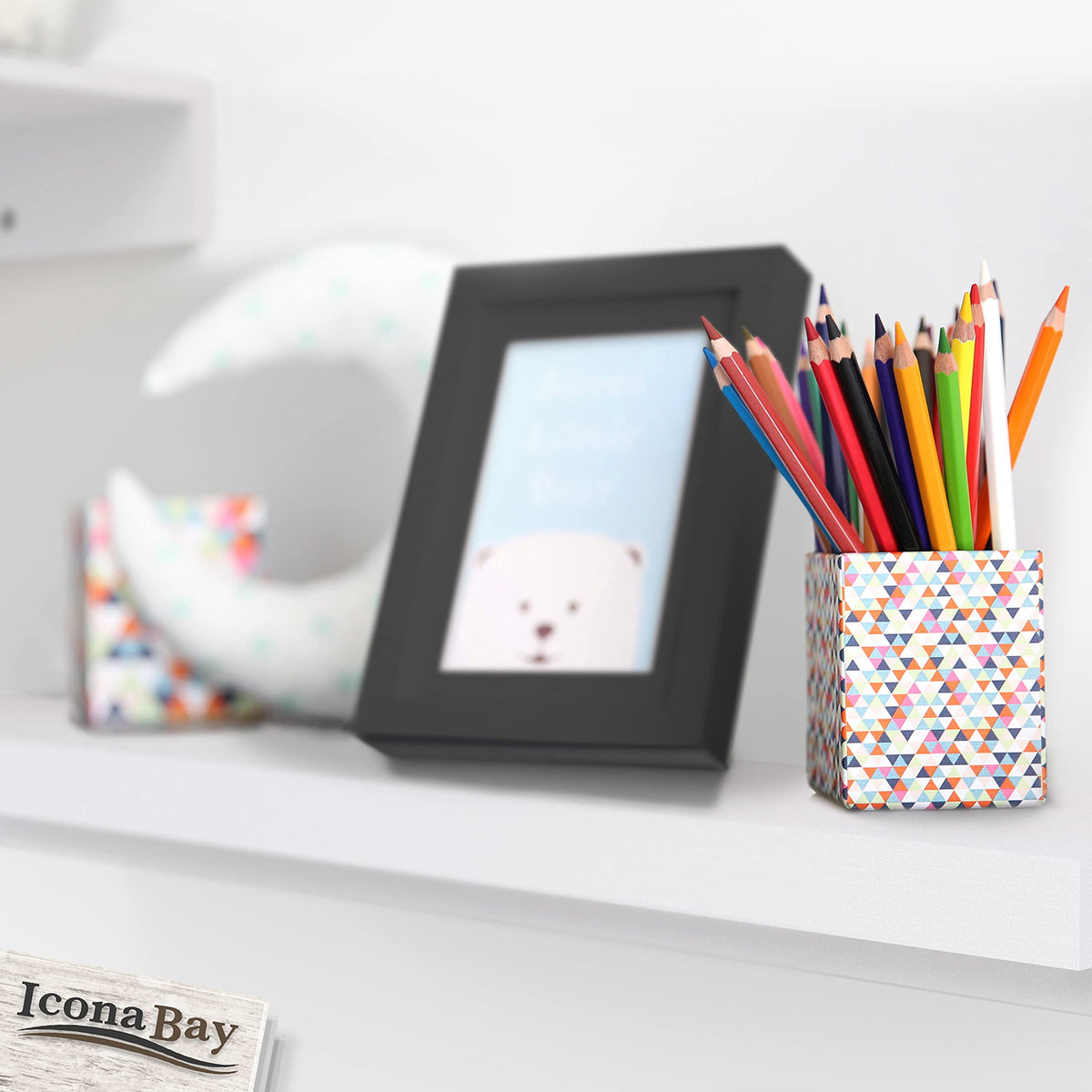 Floating Shelves, Set of 3 Wall Shelves (Multiple Sizes & Colors) by Icona Bay