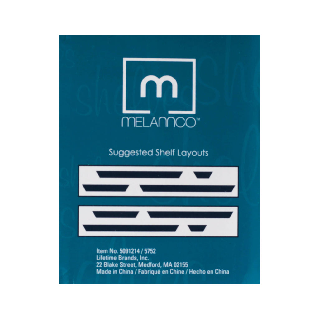 Melannco Floating Wall Mount Molding Ledge Shelves, Set of 4, White