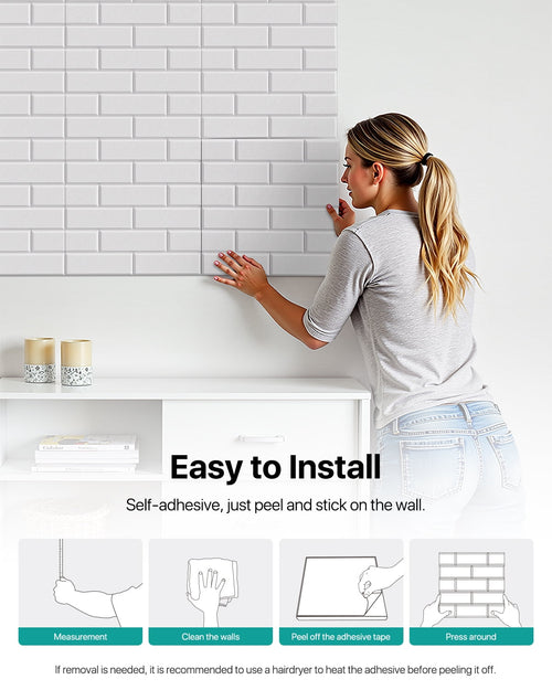 Soundsbay Acoustic Panels Sound Proofing Brick Self-Adhesive Soundproof Absorbing Noise Cancelling Wall Panels 12 Pack White 12'' x 12'' x 0.4''