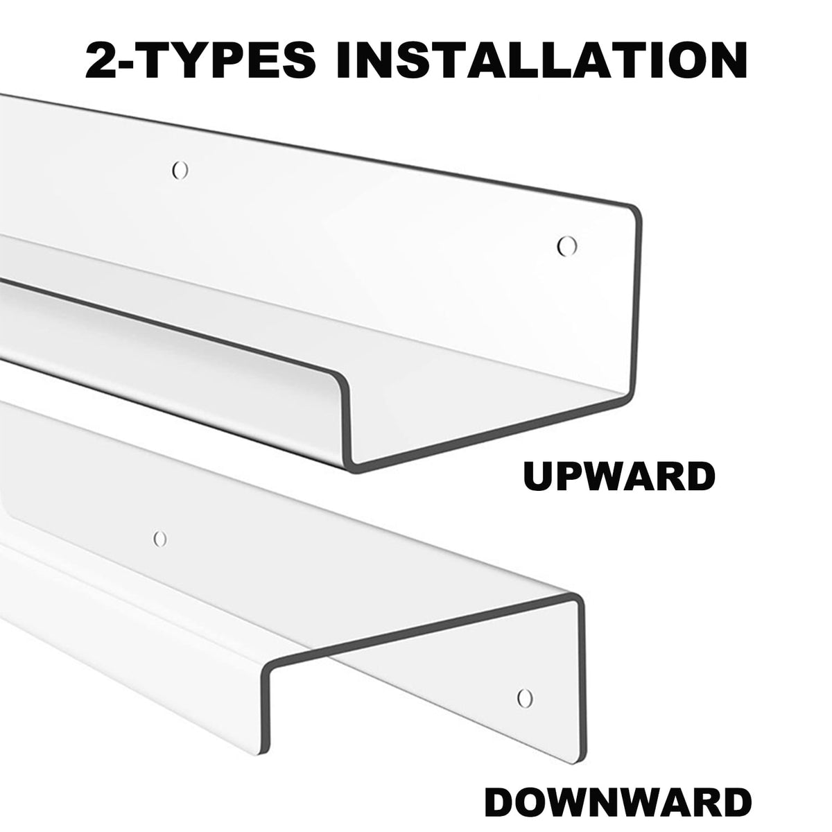 15" Floating Shelves Wall-Mounted Set of 3 Modern Black Display Picture Ledge Shelf for Decor & Storage for Livingroom Kitchen Bedroom Bathroom W/Lip