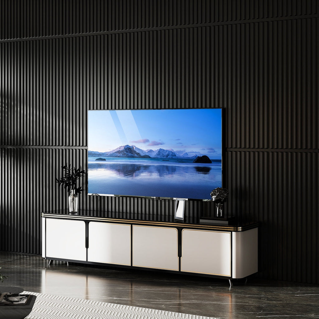 Costway 12-Pack PVC Slat Wall Panels, 3D Fluted Panels for Interior Wall Decoration Black