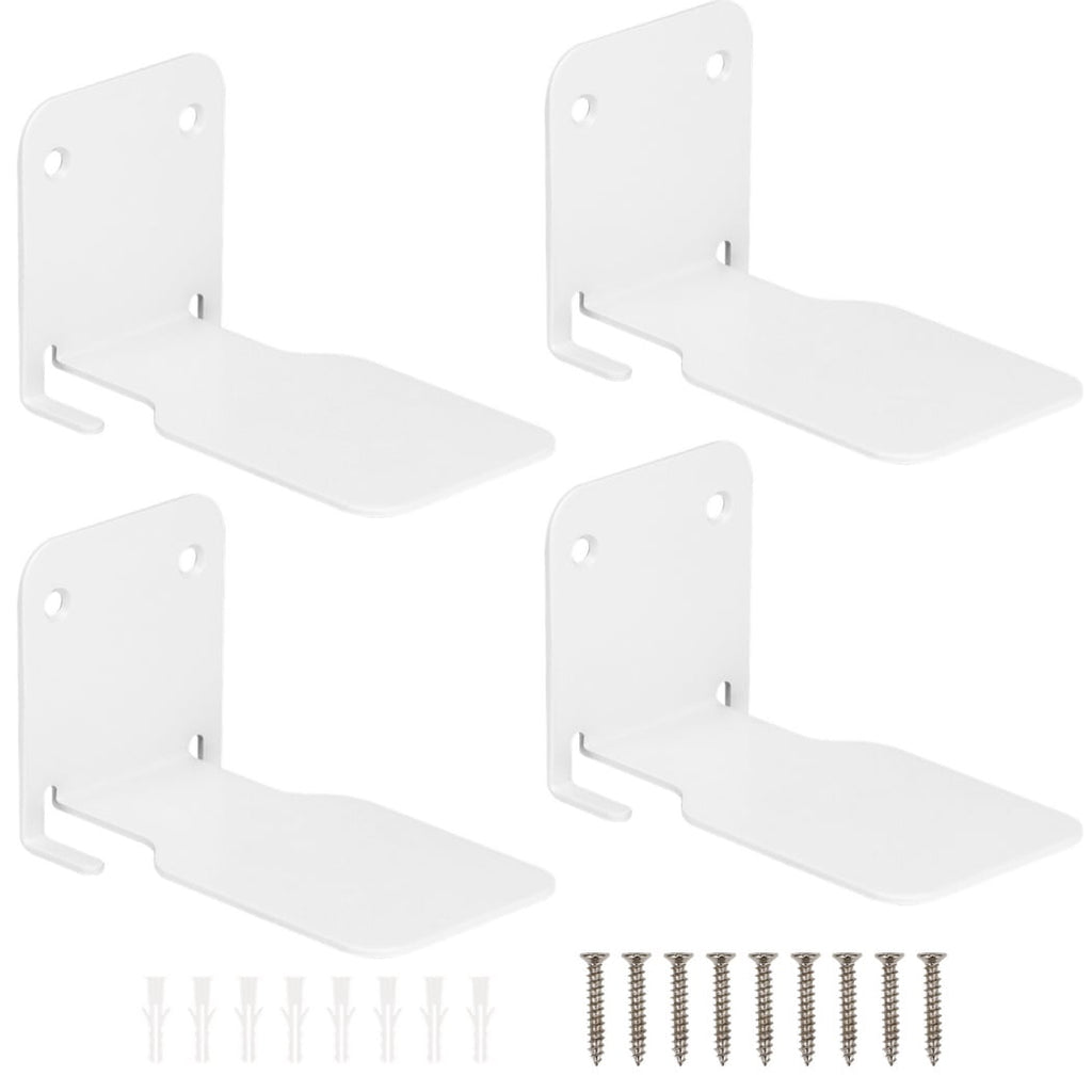 4Pcs Invisible Floating Bookshelves, Wall-Mounted Floating Book Organizers, Heavy-Duty Metal Book Storage Holders, Wall Ledge Shelves for Bedroom, Living Room, Office