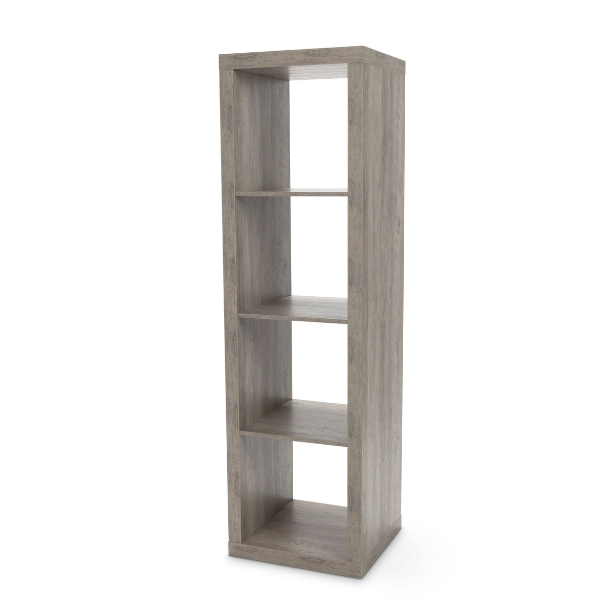 Better Homes & Gardens 4 Cube Vertical Storage Organizer, Rustic Gray